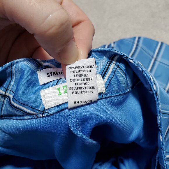 IZOD XFG Golf Skort Skirt Shorts Mini Athleisure Pickleball Blue Plaid Women's 2 - Picture 12 of 16